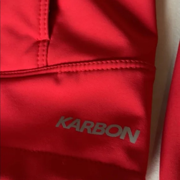 Windbreaker jacket red, brand :Karbon, size L - Picture 3 of 6